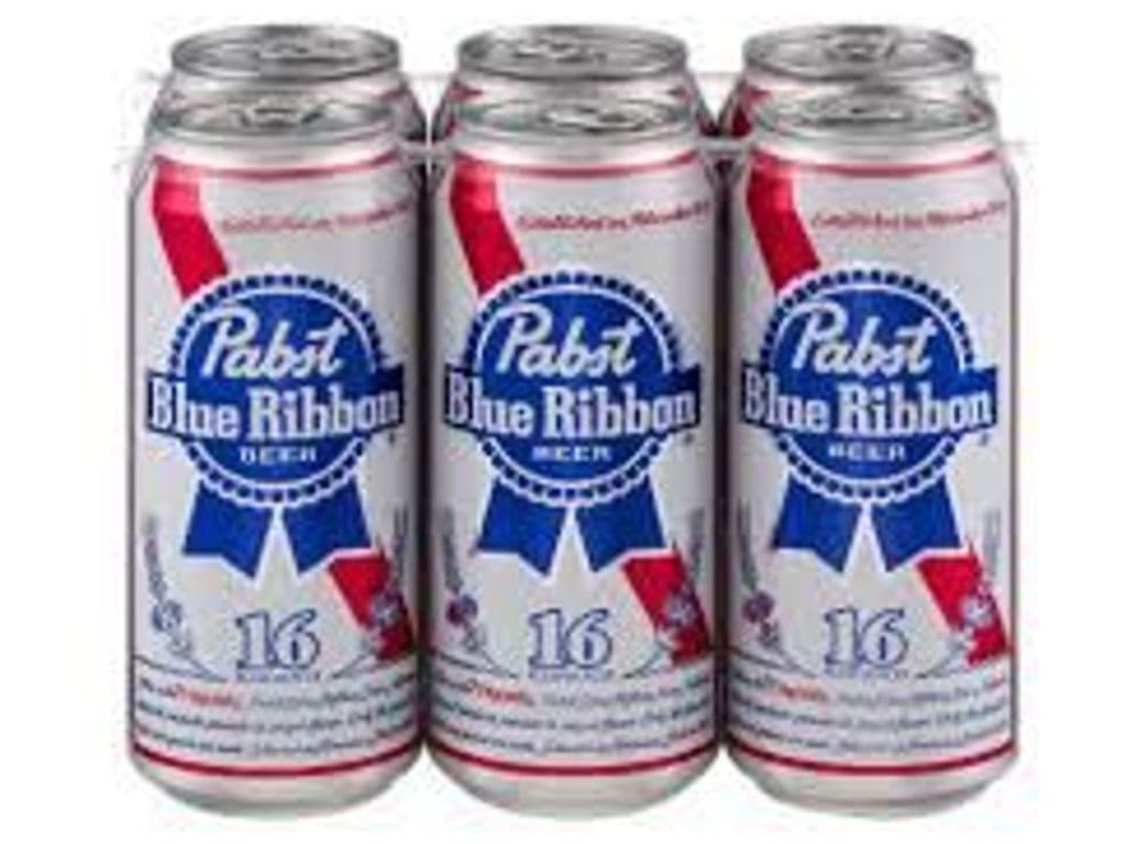 Pabst Blue Ribbon 6 pack can