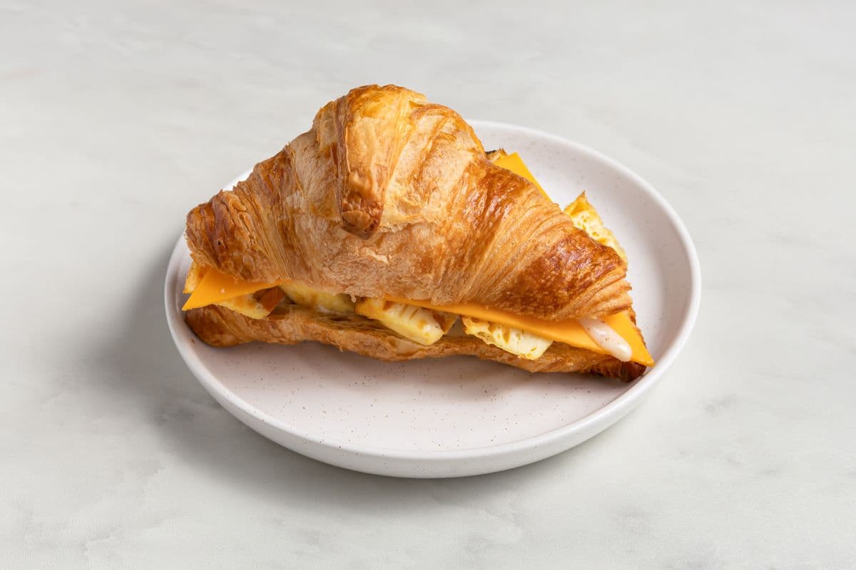 Maple Cheddar Egg Croissant