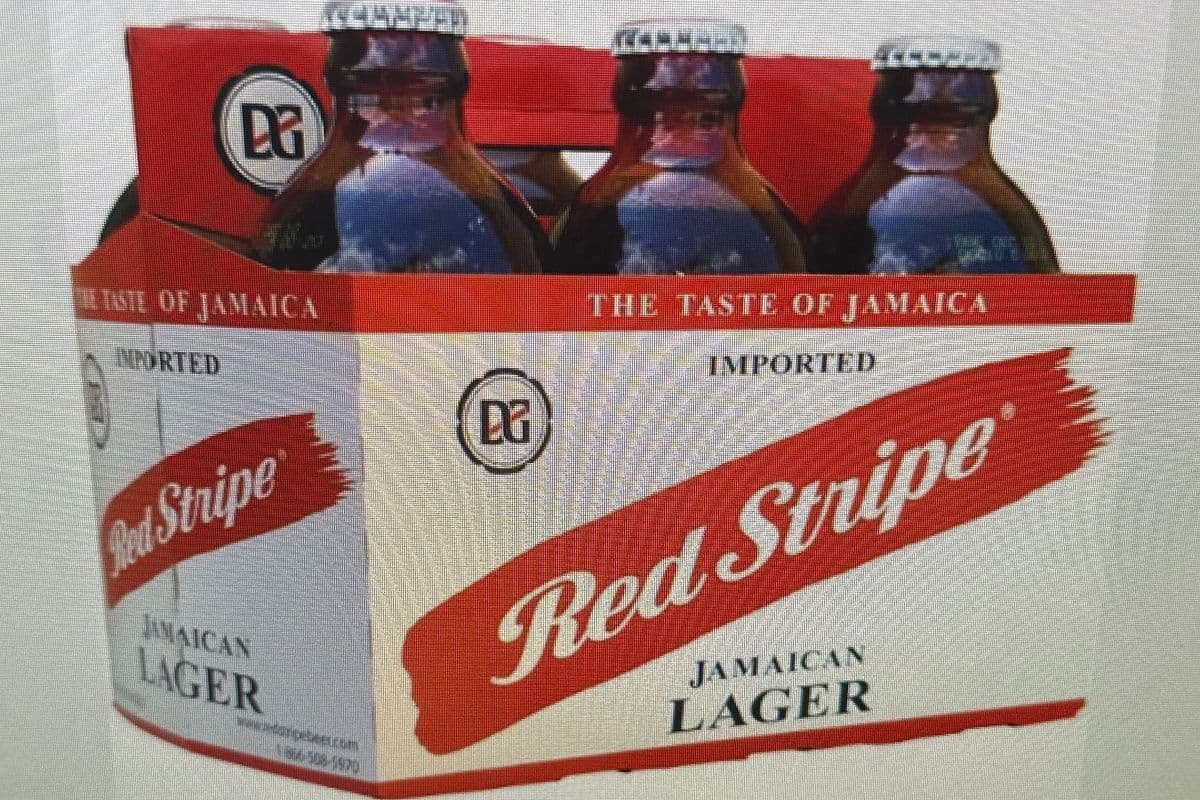 Red Stripe Jamaican Lager Beer (6 x 330 ml Bottles)