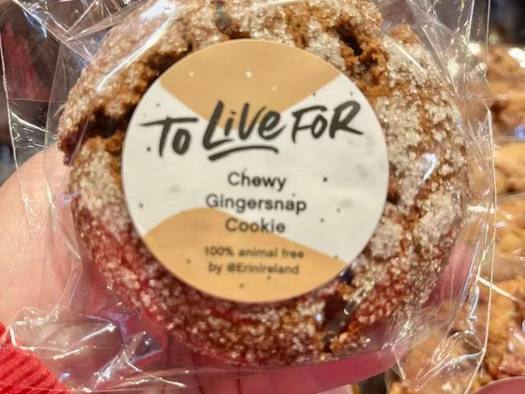 TO LIVE FOR VEGAN CHEWY GINGERSNAP COOKIE 2PC