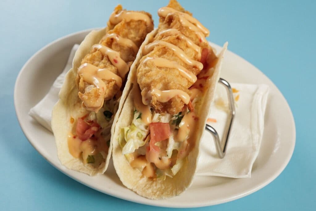 Two Tacos and Chips