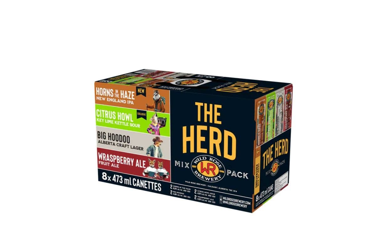 WILD ROSE THE HERD MIX 8 PACK (8 x 473ml)
