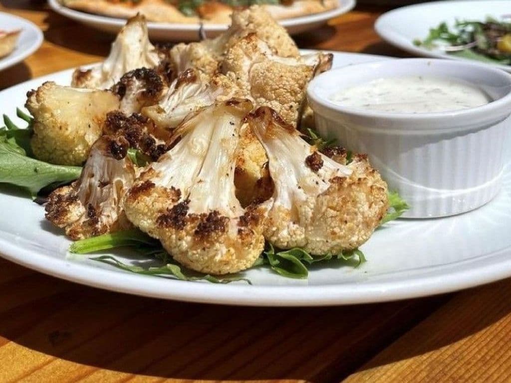 Roasted Cauliflower Bites W/ Vegan Ranch Dip