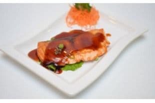 D1. Salmon Teriyaki with Vegetables and Rice
