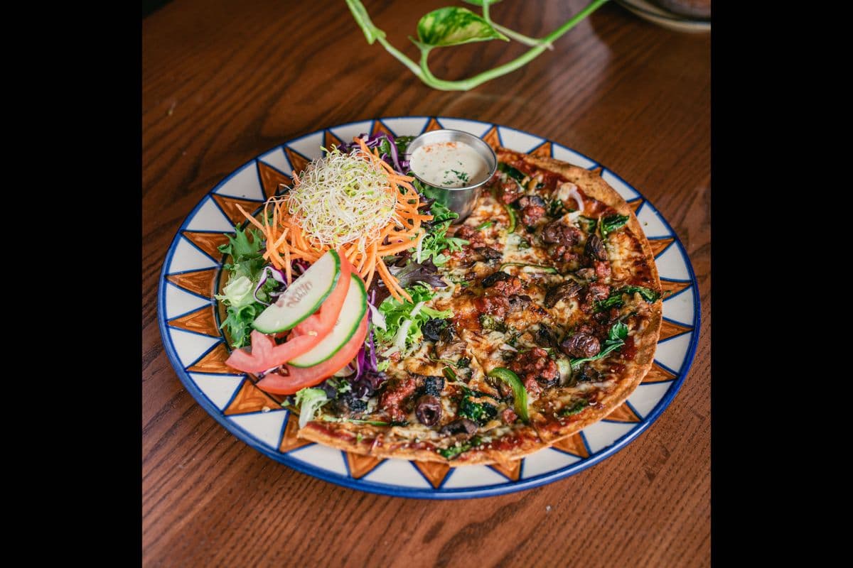 Half Pizza and Half Salad