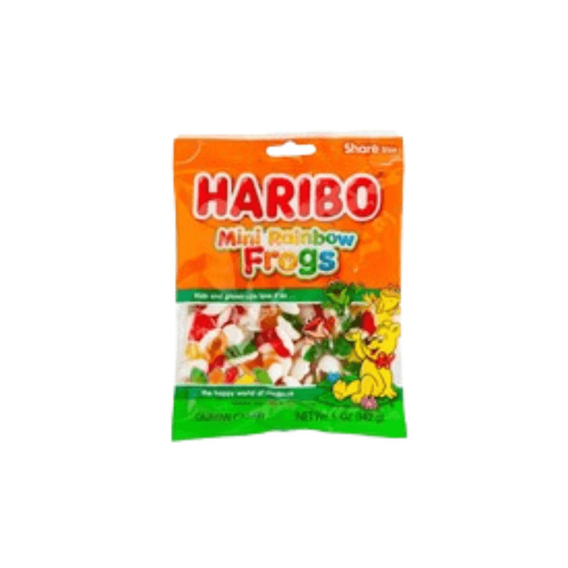 Mini Rainbow Frogs Haribo Peg Bag - USA (5oz)