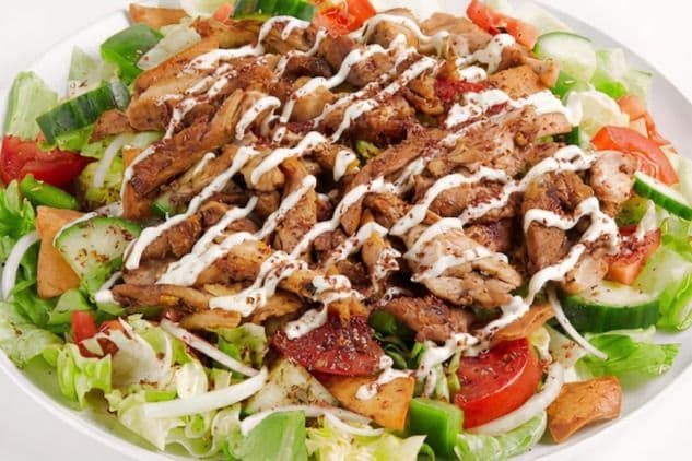 Chicken on Salad