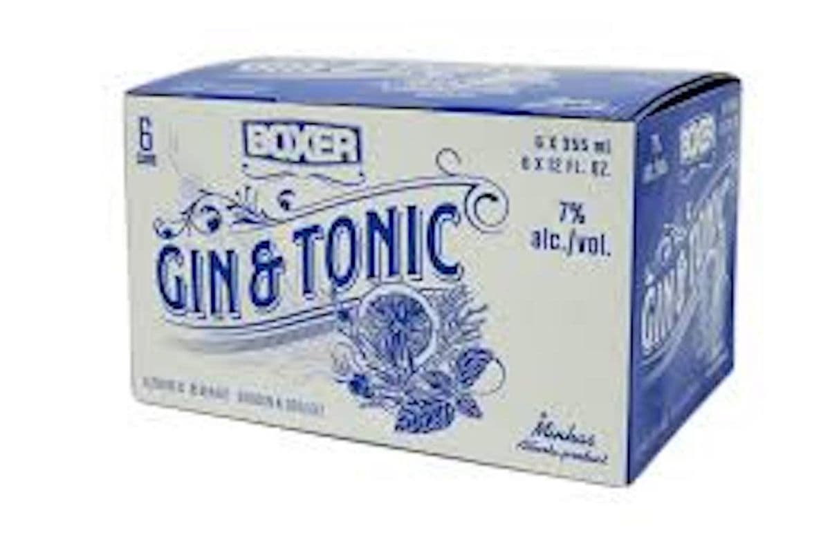 BOXER GIN & TOINC 6 CANS (6 x 355ML)