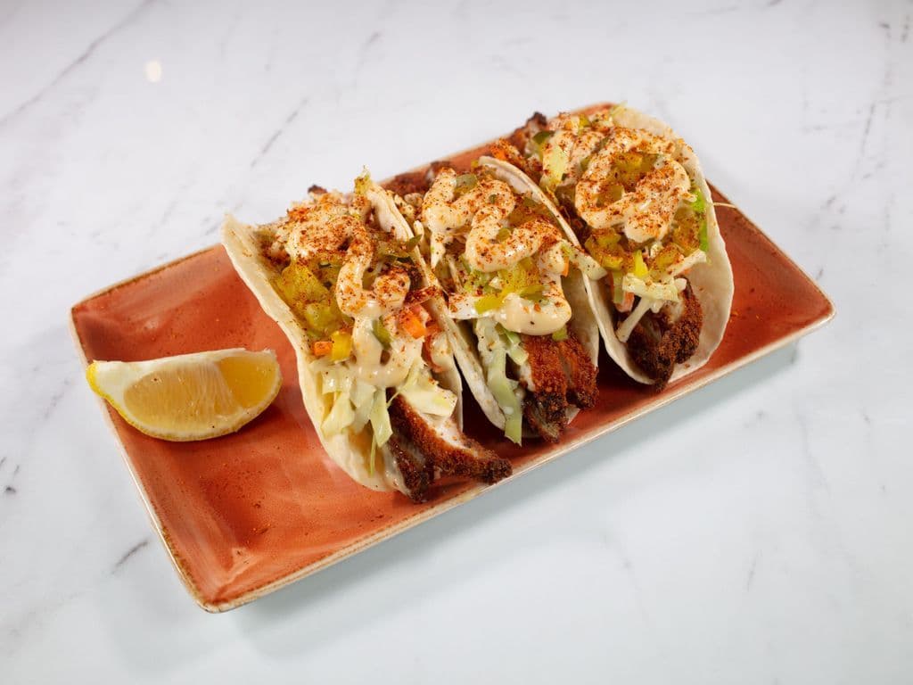 FRIED CHICKEN TACOS