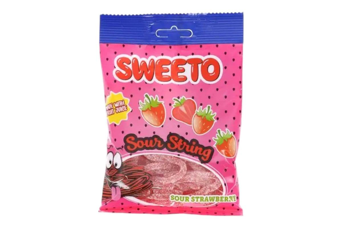 BOGO - Sweeto Sour Strawberry String (80gm) (150 Cal)