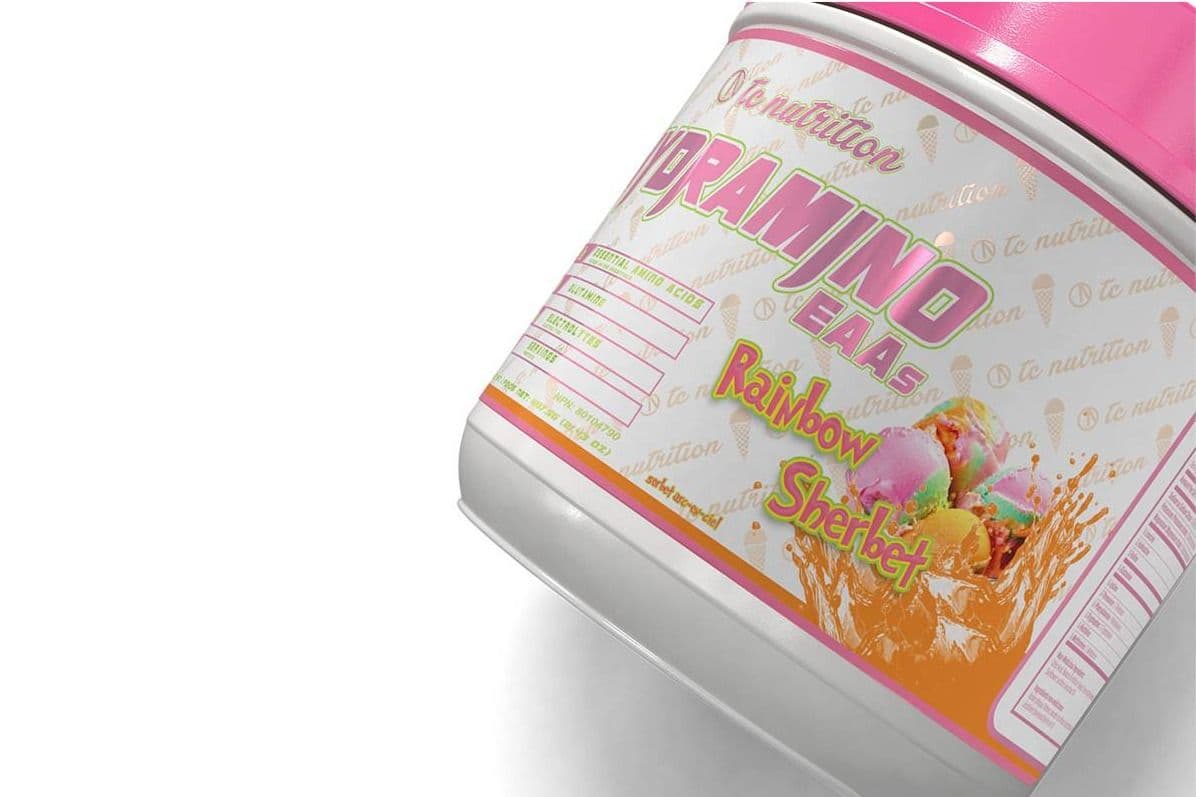 TC Nutrition Hydramino 45 Serving Rainbow Sherbet Drink Mix (607 g)
