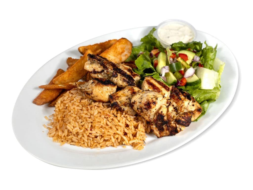 Chicken Souvlaki Dinner