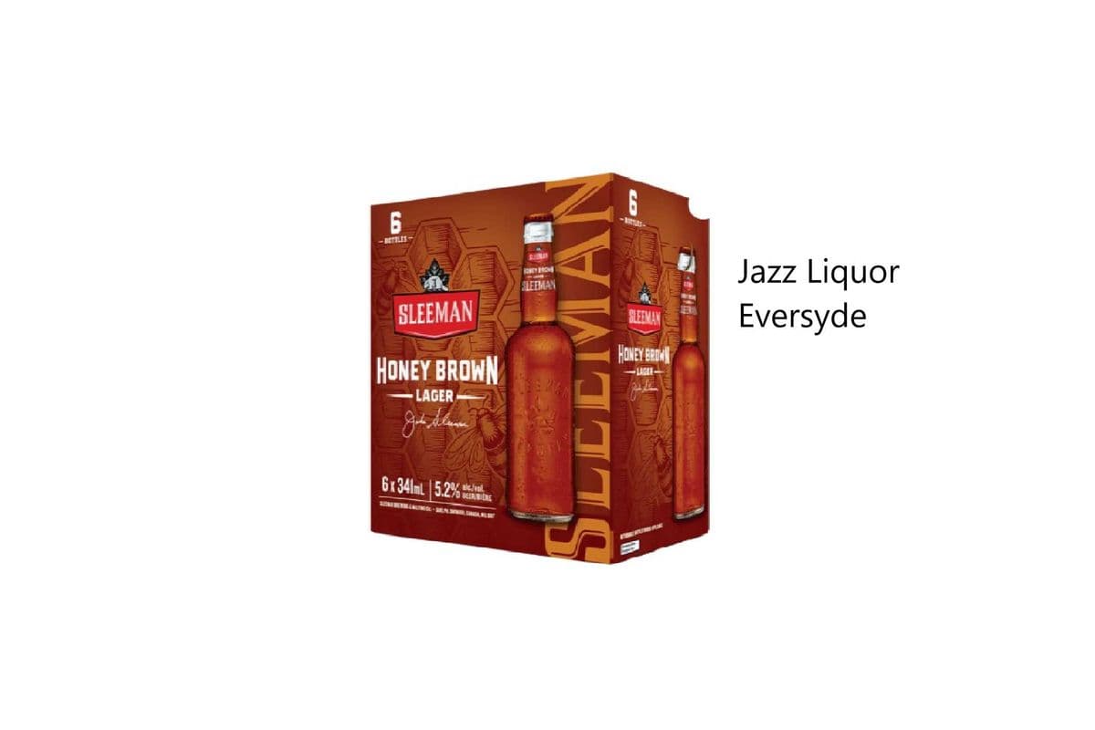SLEEMAN HONEY BROWN LAGER BOTTLES (1 x 6×341ML)
