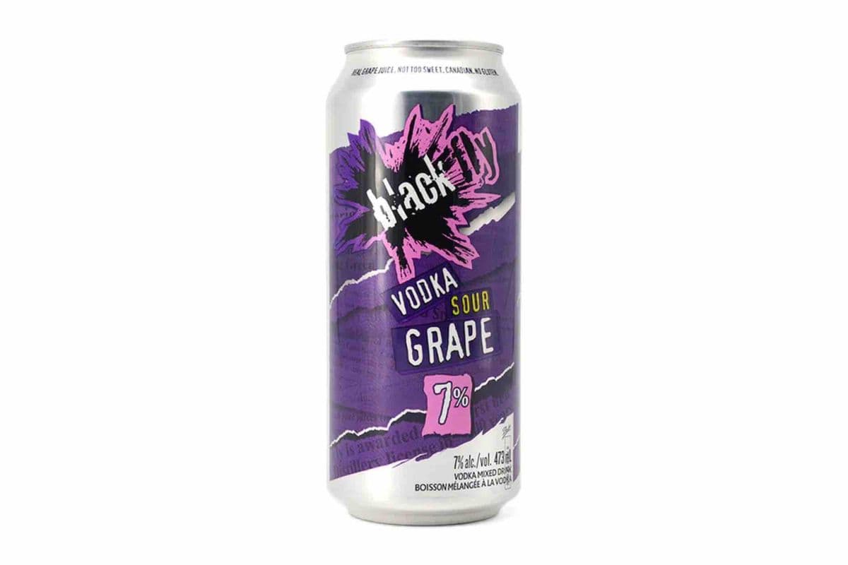 Black Fly Vodka Sour Grape (1 x 473mL Can)