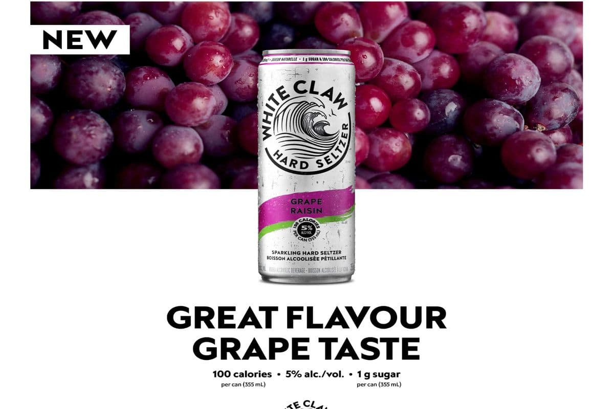 WHITE CLAW GRAPE-473ML (1 x 473 ML)