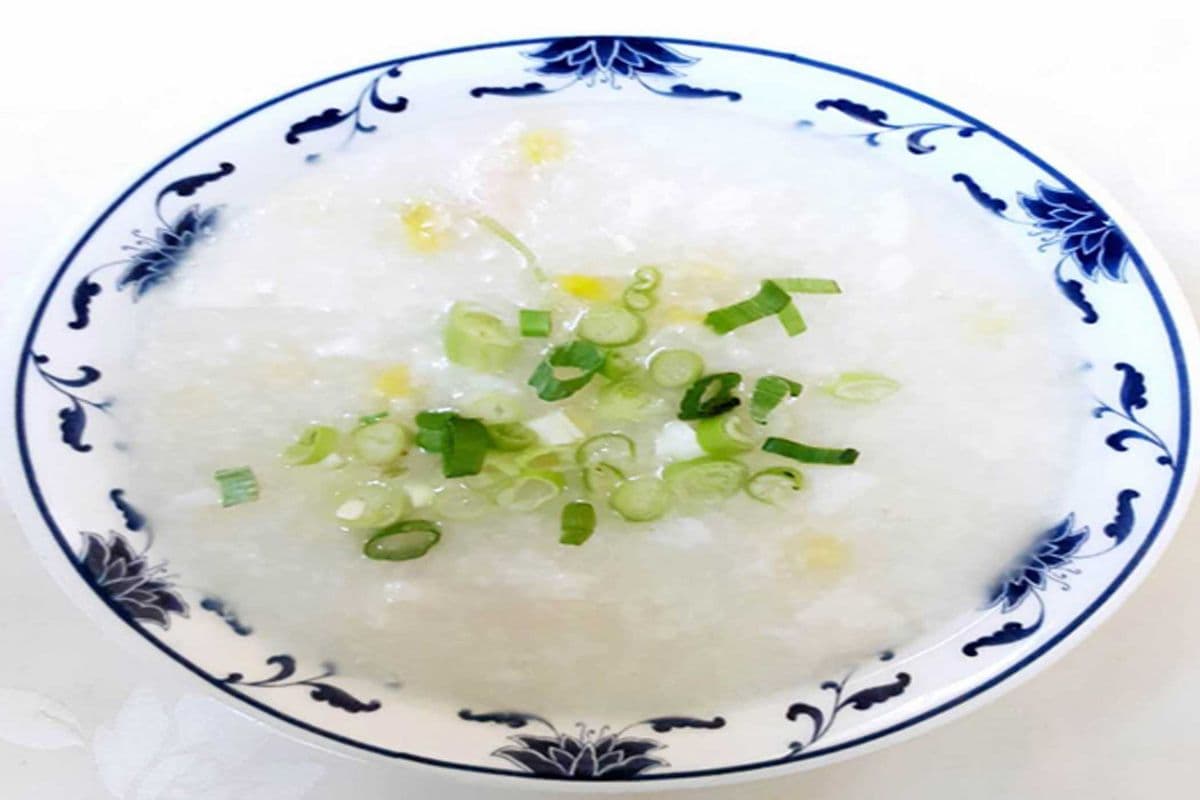 24. Congee with Corn and Minced Fish
