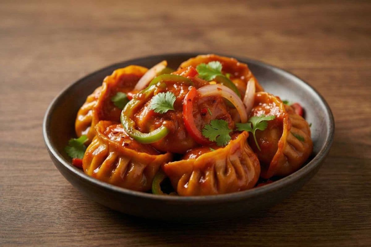 Vegan Chilli momo(dumpling)