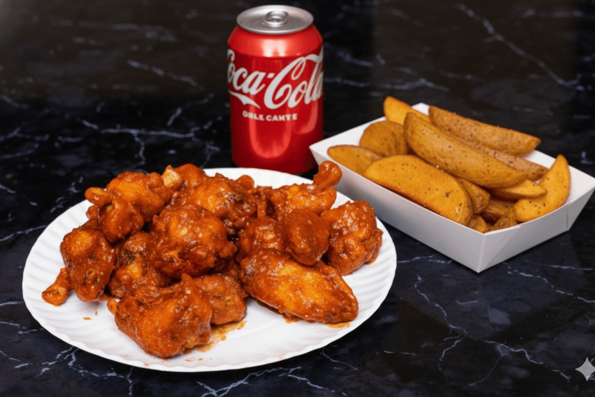 15 Wings and Potatoes Wedges Combo