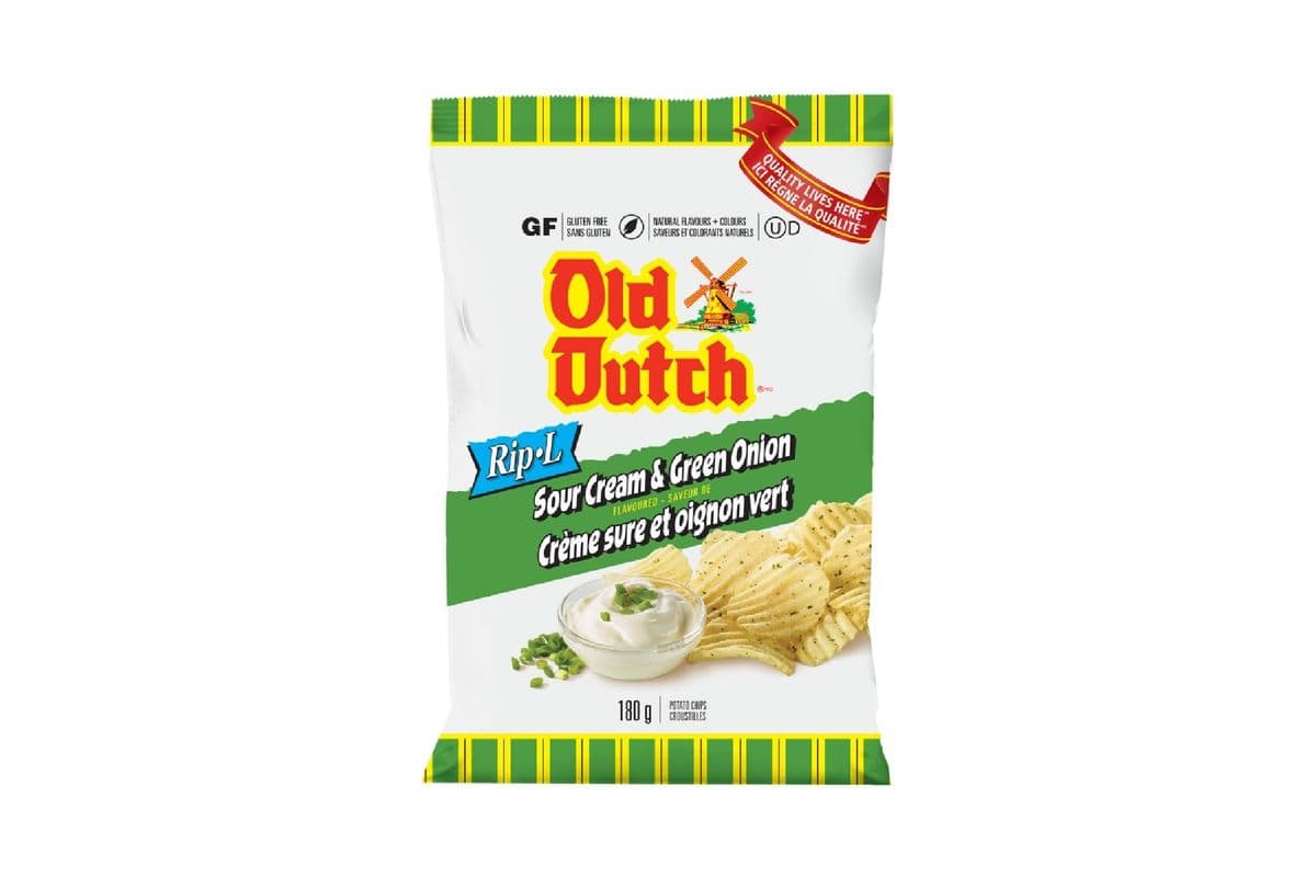 Old Dutch Rip-L Sour Cream & Green Onion (180 g) 1001022