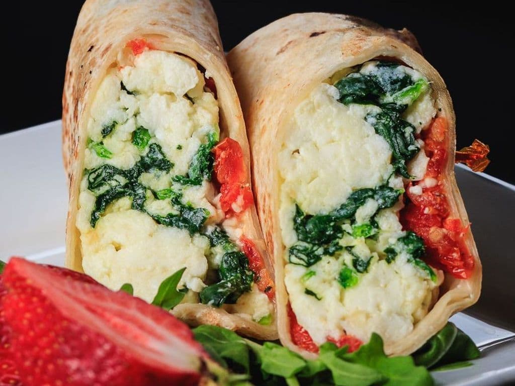 Spinach + Egg White Wrap