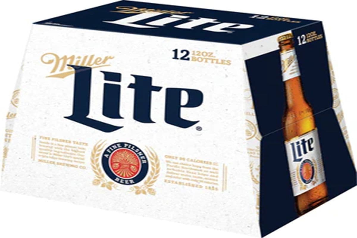MILLER LITE (12 BTL X 355ML) 4.0% ABV (12 x 355 mL)