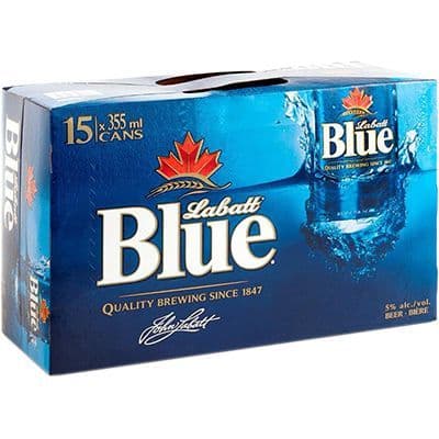 Labatt Blue Pilsner, 15 x 355 ml