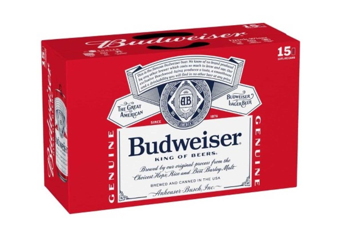 Budweiser 15 Cans (15 x 355ml)