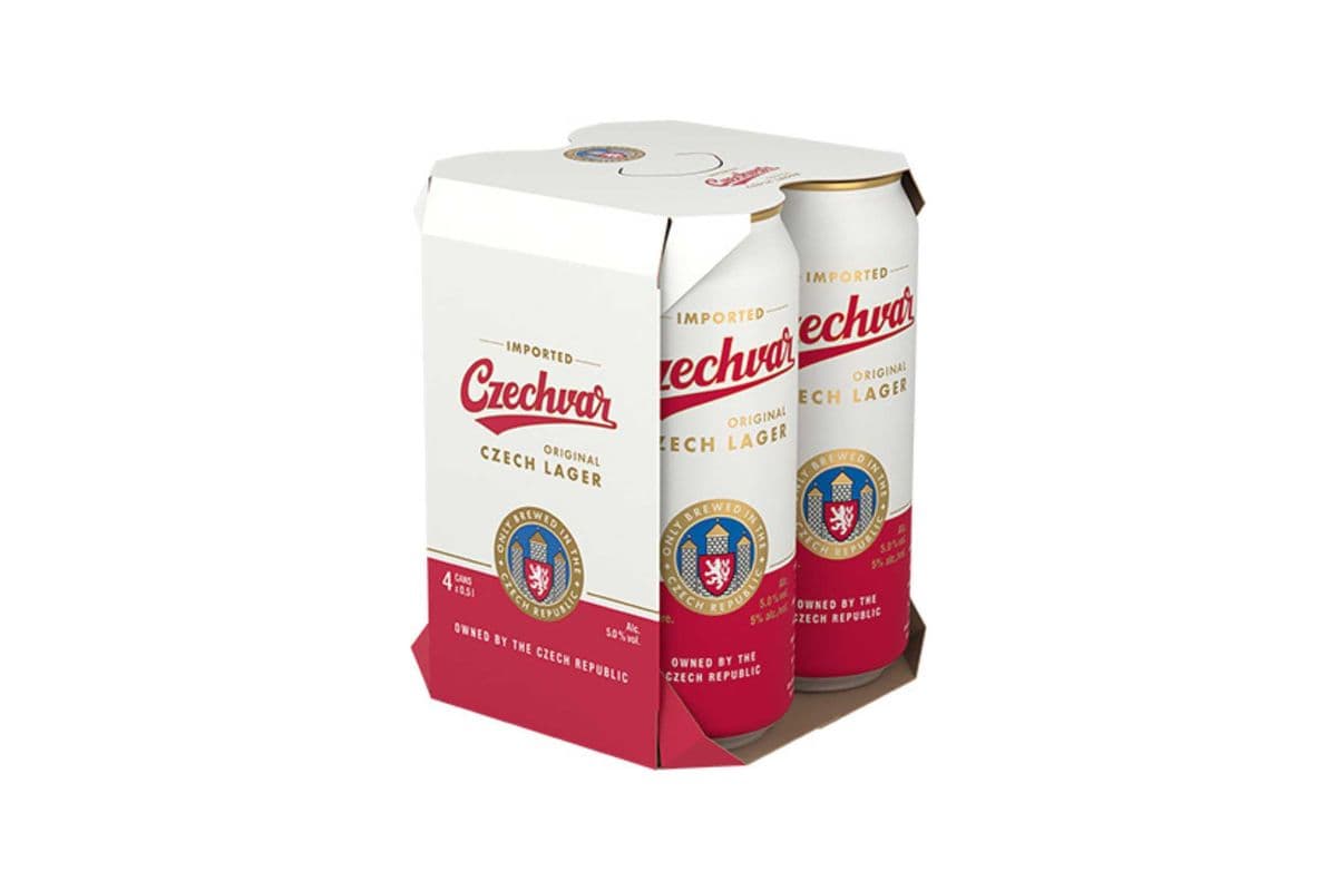 Czechvar Lager (4 Cans) (1 x 4x500ML)