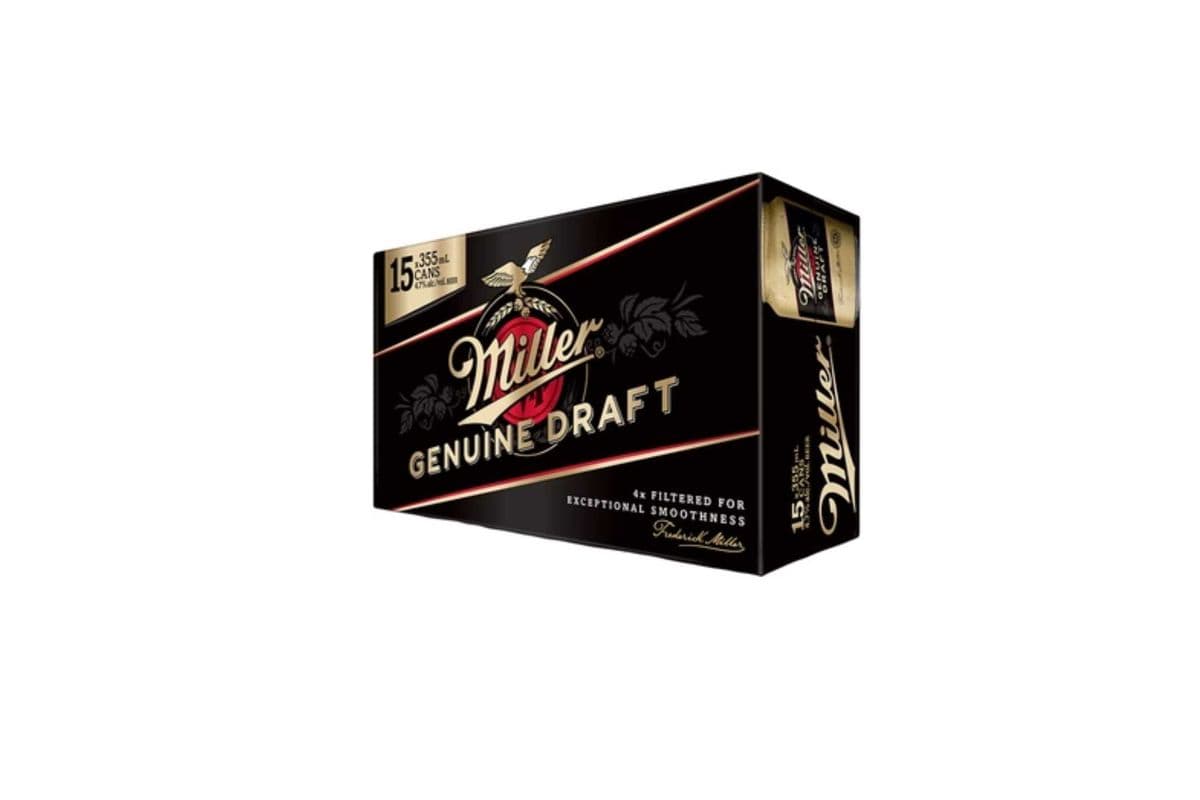 Miller Genuine Draft 15pk (15 x 355 ml)