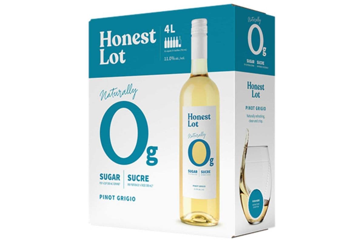 286986 - Honest Lot Zero Sugar Pinot Grigio, BC (1 x 4L)