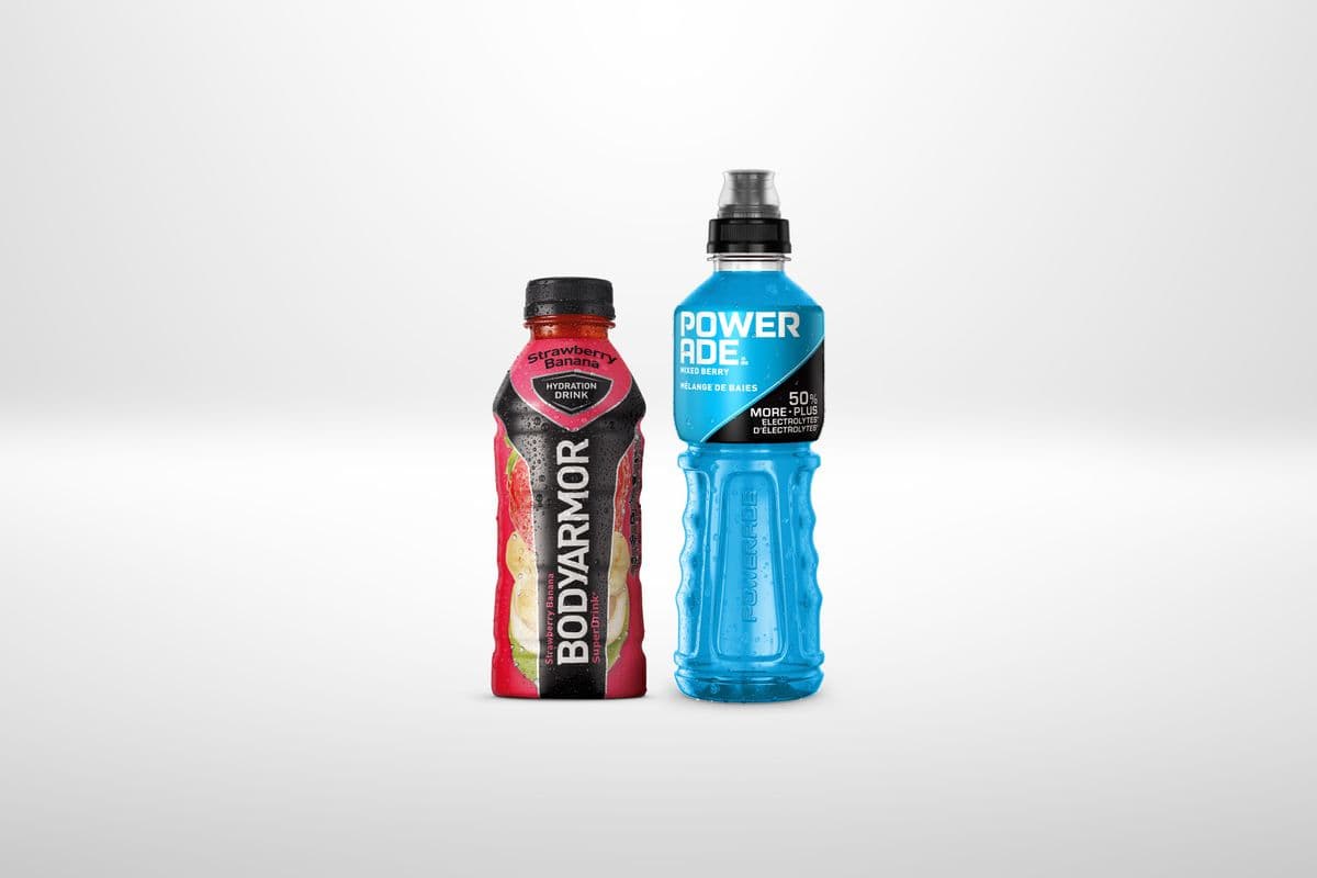 Body Armor (473 ml) and Powerade (710 ml) - 2 for $5.00