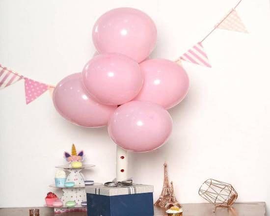 11" Latex Balloons - Bunch of 4 - Pink