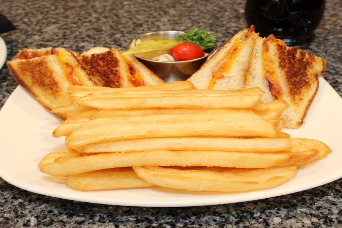 Kids or Senior Grilled Cheese and Bacon Platter