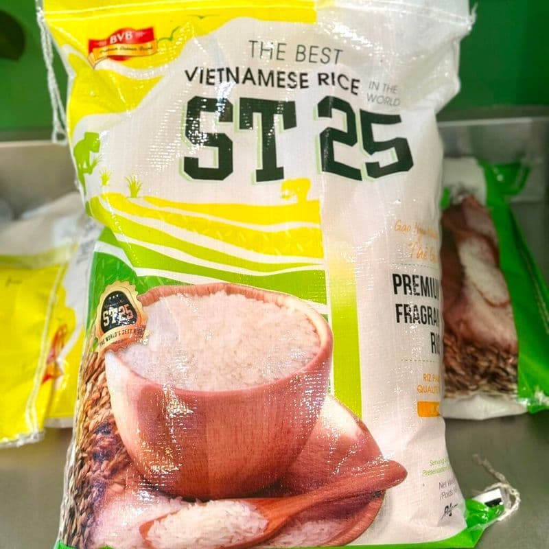 Bag ST 25 Rice 8kg - best Vietnamese rice