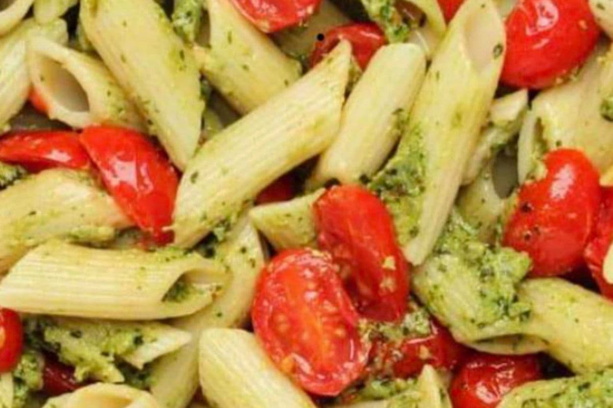 Baked Veggie Pesto Penne