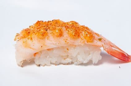 Nigiri Crevette Flambé/Torched Shrimp (2)