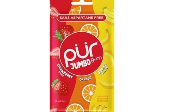 PUR Jumbo Gum - Strawberry, Banana, Orange (20 pcs) 8302490