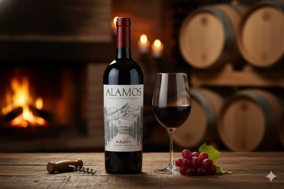 ALAMOS MALBEC ARGENTINA RED WINE (750ML) 13.5% ABV (1 x 750 mL)