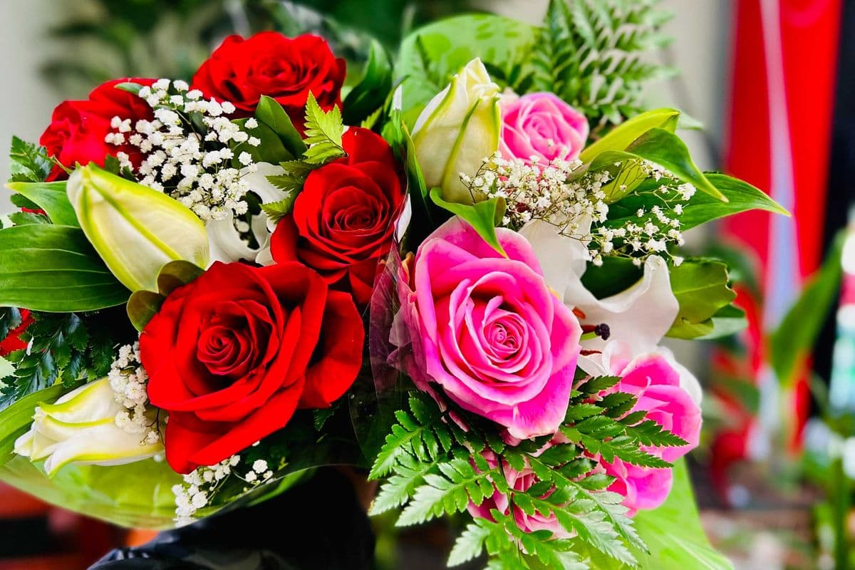 Rose Lily Bouquet- Mothers day