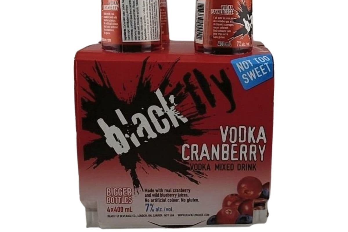 BLACK FLY VODKA CRANBERRY 4PK (4 x 400ML)