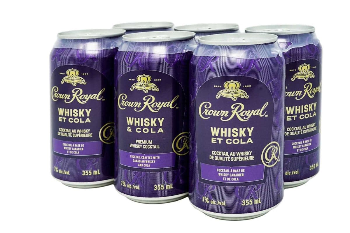 Crown Royal Whisky and Cola (6 Pack) (6 x 355ML CAN)