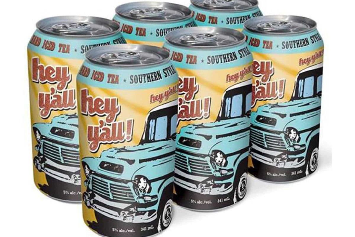 HEY Y'ALL SOUTHERN STYLE HARD ICED TEA (6 PACK) (6 x 355ML CAN)