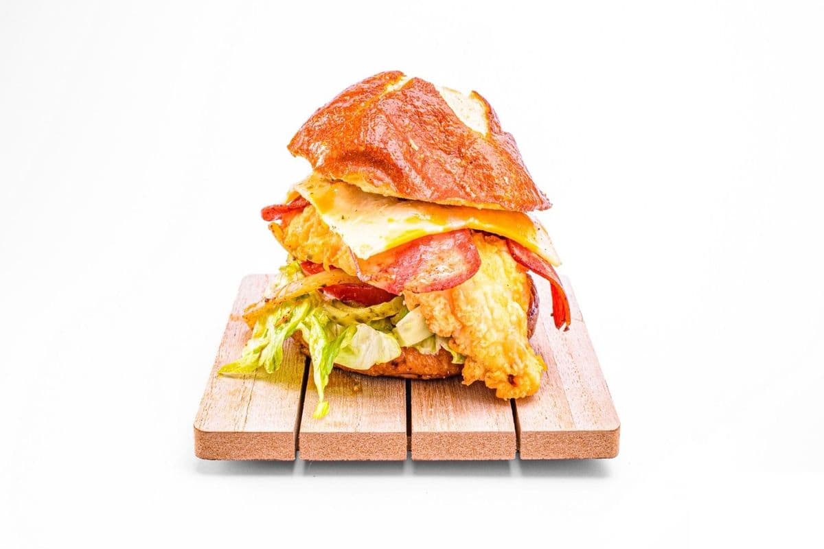 Ham Bun Chicken Burger