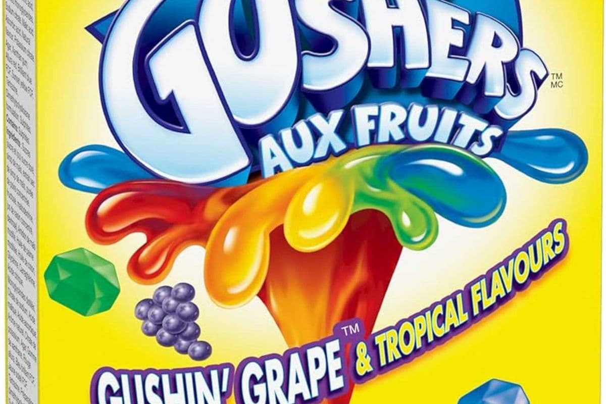 Fruit Gushers - Grape & Tropical Flavours 138g