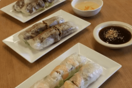 3. Shrimp and Pork Fresh Rolls (2 pcs)