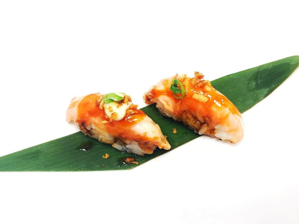 Roasted Salmon Sushi (2pc)
