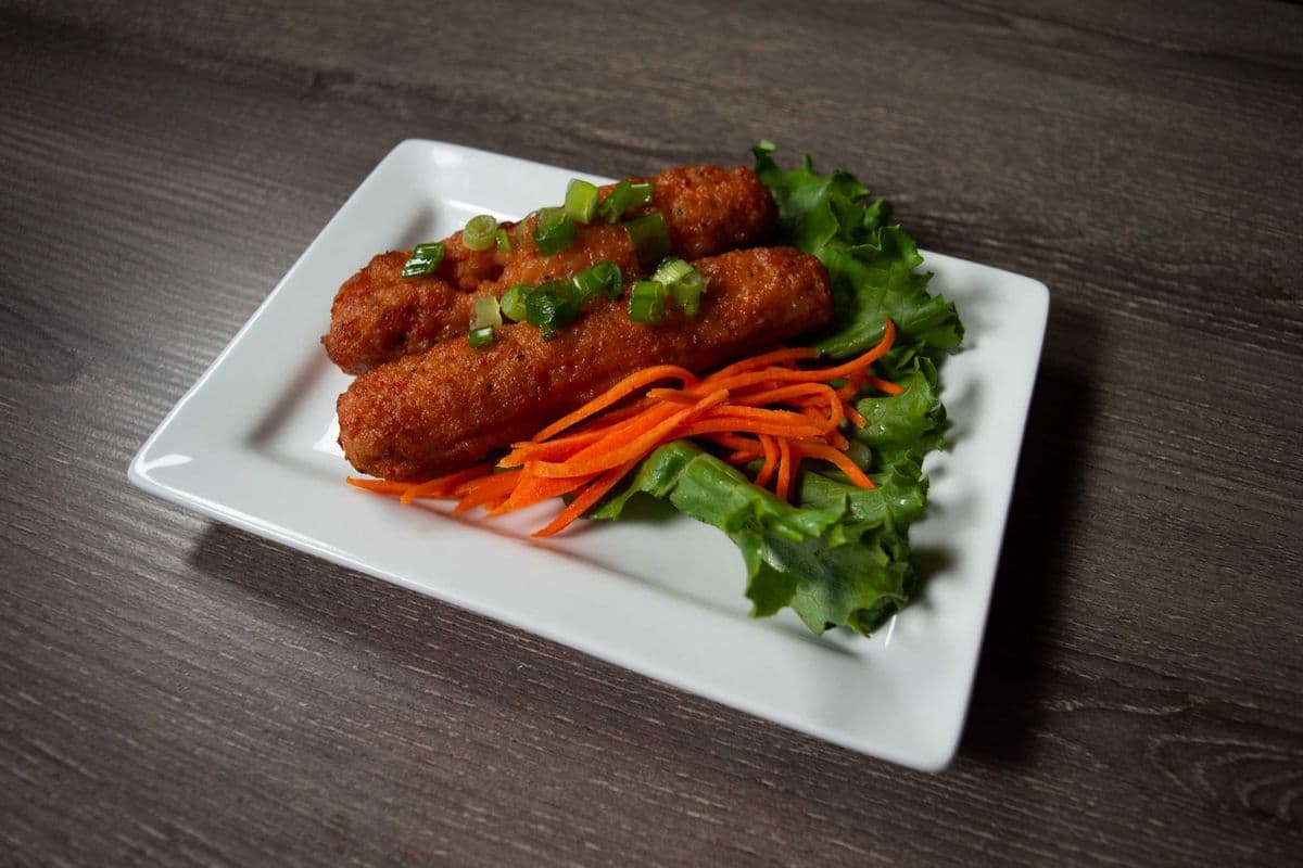 A4. Minced Shrimp on Sugar Cane (2 canes) (Chao Tom)