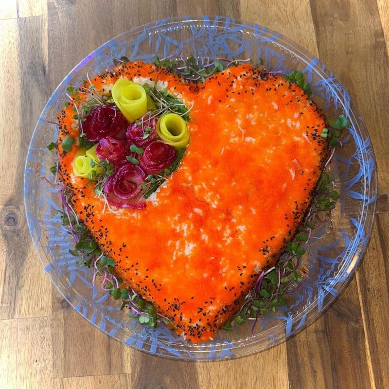 Sushi Heart Cake 1,5 kg (Pre-order only)