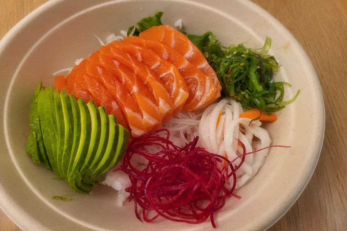 Salmon and Avocado Don
