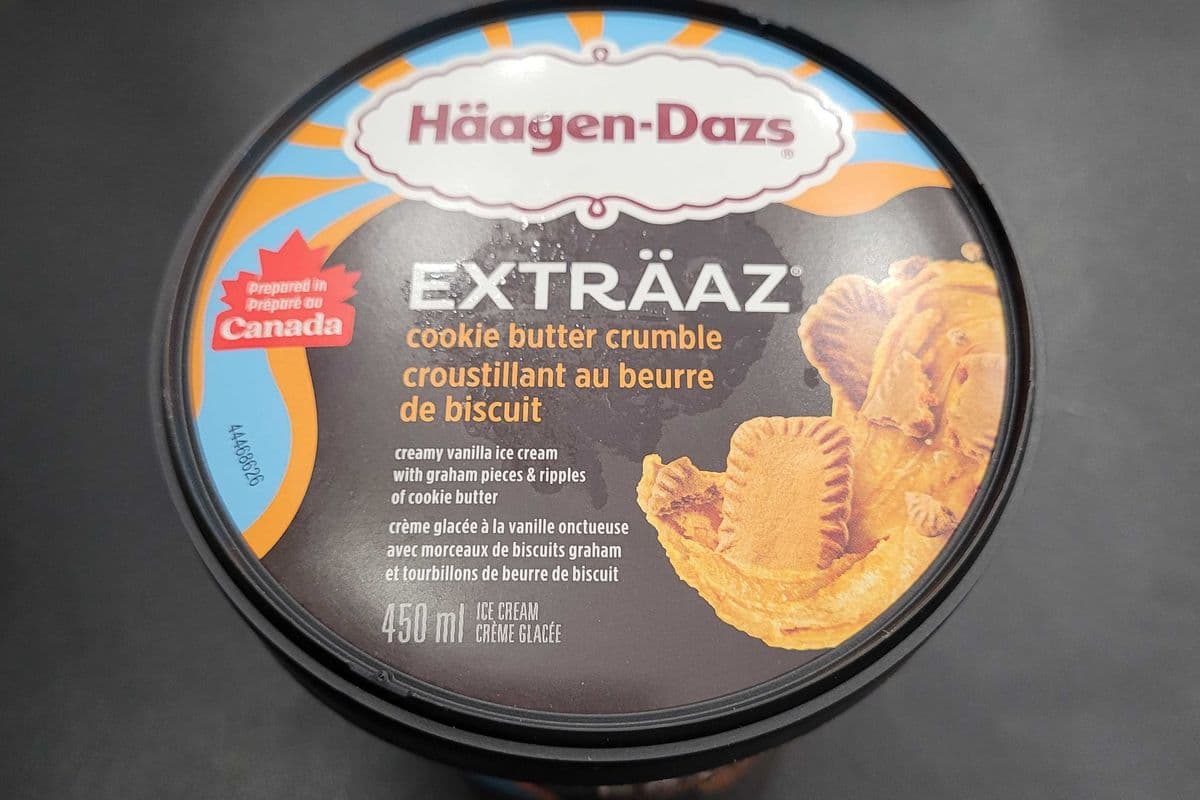 Häagen-Dazs exträaz 450ml Croustillant au beurre de biscuit / Cookie butter crumble